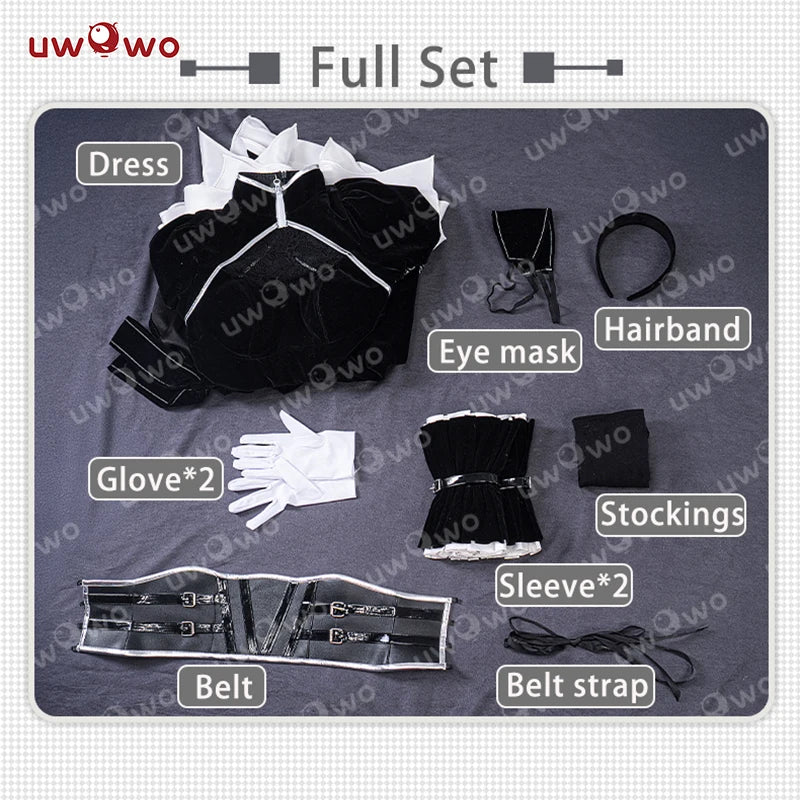 IN STOCK UWOWO A2 Cosplay A2 Cosplay Costume Woman Dress Black Dress Halloween Costume