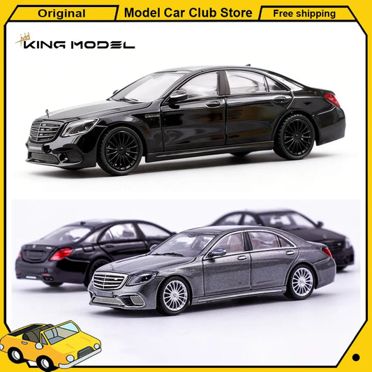 KING MODEL 1:64 Mercedes Benz S65 AMG W222 CLS63 AMG Wagon Alloy Car Model Miniature Diecast Collection Ornament Hobby Toys Gift