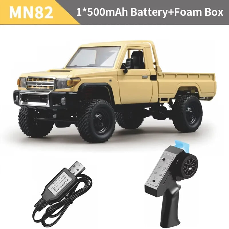 1/12 MN82S 4WD RC Crawler Car 2.4G Remote Control Off-road Vehicle Simulation Climbing Truck Toys For Boys Adults Holiday Gifts