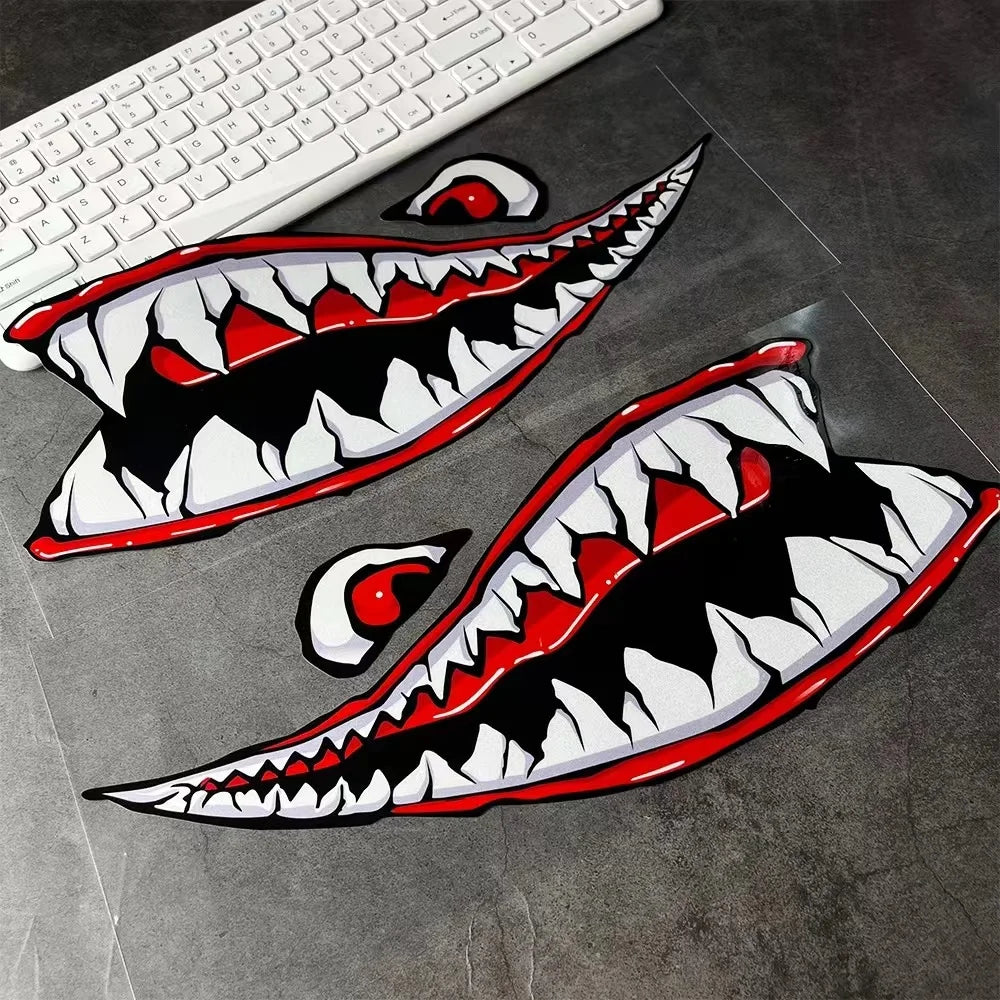 Motorcycle Modification Accessories Shark Decoration Decal Reflective Waterproof Sticker For PIAGGIO GTS GTV 300 GTA Scooter She