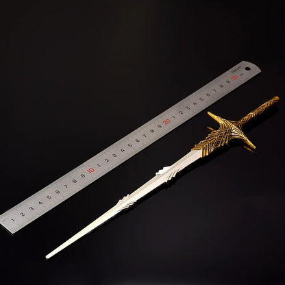 Mini Dark Moon Sword Keychain ER Game Peripherals Ranni Hand of Malenia Moonveil Sword Model Key Ring llavero Gift Toys
