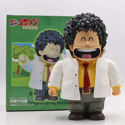 20cm Arale Dr Slump Special Edition Cartoon Stupid Superman Little Child Kawaii Statue Anime Figure Doll Decoration Kid Toy Gift