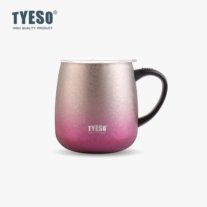 Tyeso Portable Stainless Steel Handheld Insulated Cup Coffee Cup Large Capacity Creative Insulated Design for Home Office Item