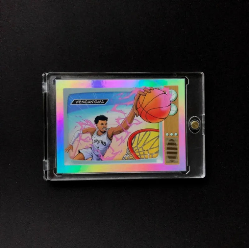 DIY Handmade Victor Wembanyama NBA Cards Kaboom NOIR Classic Design Replica Collectible Cards for Wemby Fans Collectible Gift