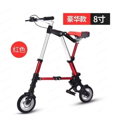 For Adult 8-Inch Folding Bicycle Multi-Function Mountain Bike Ultralight Portable Bicycle Foldable Mini Non-Slip Road Bike