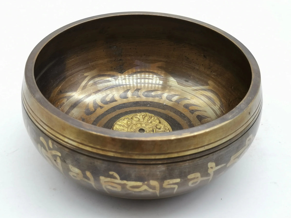 Nepal handmade Tibet Buddha sound bowl Yoga Meditation Chanting Bowl Brass Chime Handicraft music therapy Tibetan Singing Bowl