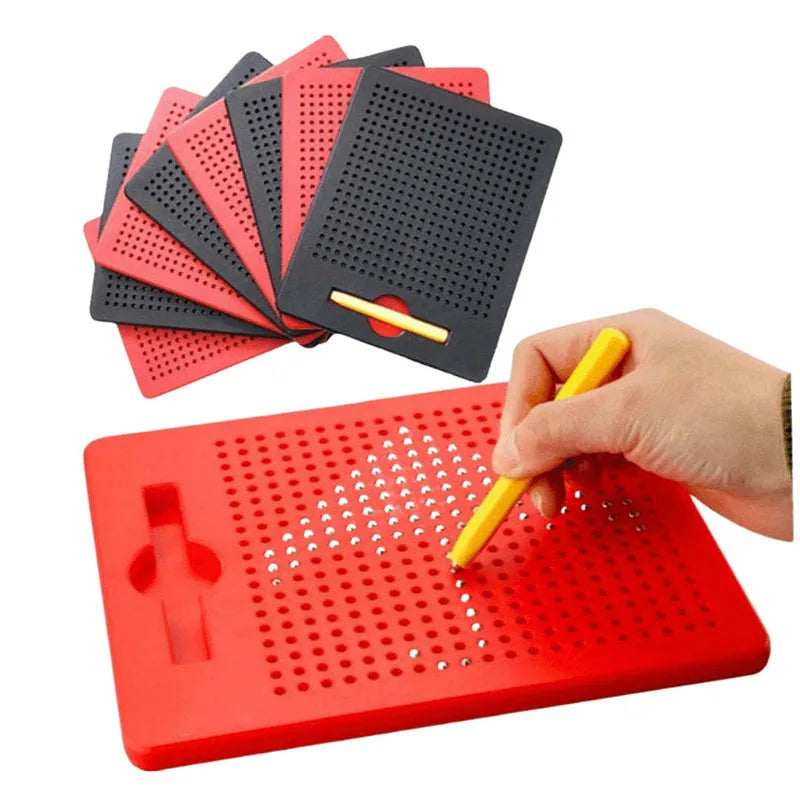 Magnetic Drawing Board Magnetized Ball Board For Kids Travel Activities Montessori Education Toy Magnet Pad Magnetic Stylus Game