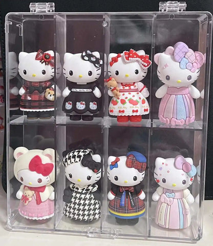Cute Kt Cat  Elegant Socialite Series Blind Box Kawaii Collectible Action Figure Desktop Decoration Holiday Gifts For Friends