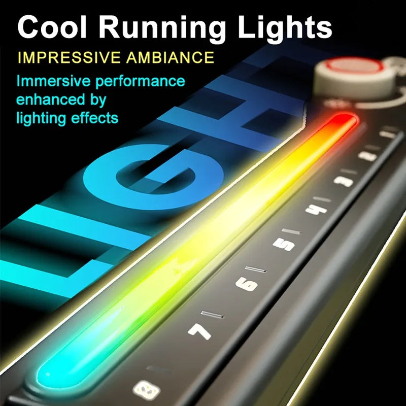 Multifunctional Stringless Electric Guitar Foldable DJ Guitar with Ambient Light Bluetooth Connectivity Musical Instrument Gift