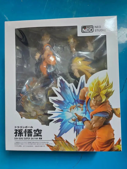 Anime Dragon Ball Super Saiyan Son Goku Action Figures PVC Model Desktop Decoration Trendy Toys Statue Surprise Gift Collectible