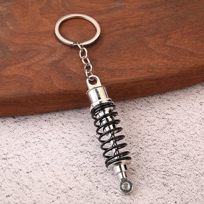 Stainless Steel Car Keychains Brake Disc Turbocharger Gear Design Keyrings Creative Mechanical Car Parts Keychain Gift for Men