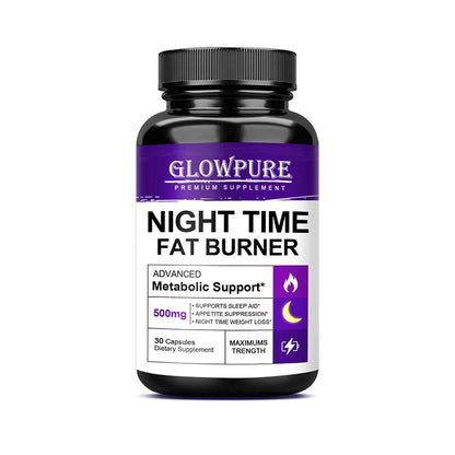 Slimming Capsule Night Time Fat Burner for Weight Loss, Boost Metabolism, Suppress Appetite Diet，Healthy Weight Management