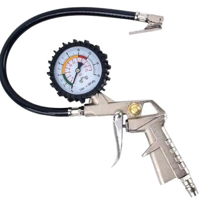 220PSI Tire Air Pressure Inflator Meter Display 0-16Bar Digital Tire Inflation Adapter LCD Digital Display Non-slip Handle