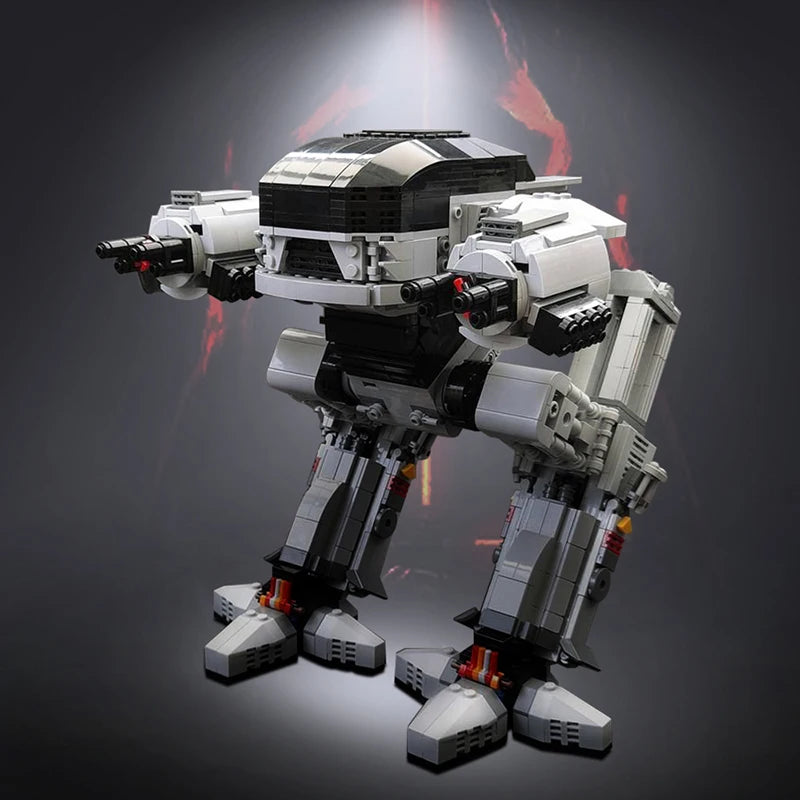 Gobricks UCS Scale ED-209 Robot Model Executing robot mechanical war police Enforcement Series 209 MOC Building Block Gift