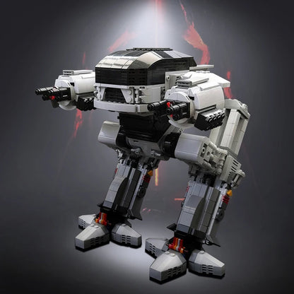 Gobricks UCS Scale ED-209 Robot Model Executing robot mechanical war police Enforcement Series 209 MOC Building Block Gift