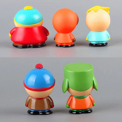 5PCS Set Southern Park Action Figure Toy Stan Eric Creative Austral Park Doll Gift for Kids Home Decoration Moldel