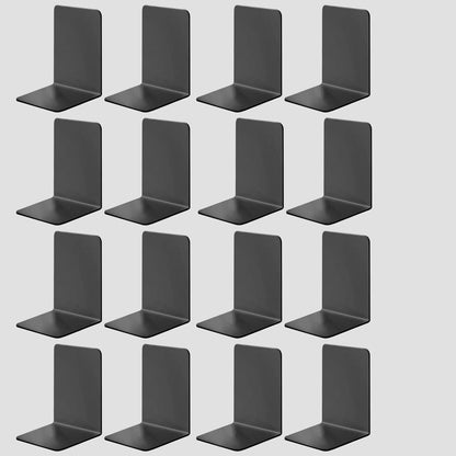 8 Pieces Bookends,Clear Bookends for Shelves,Heavy Duty Book Ends andDesktop Organizer,Book Stopper for Books/Movies/CD