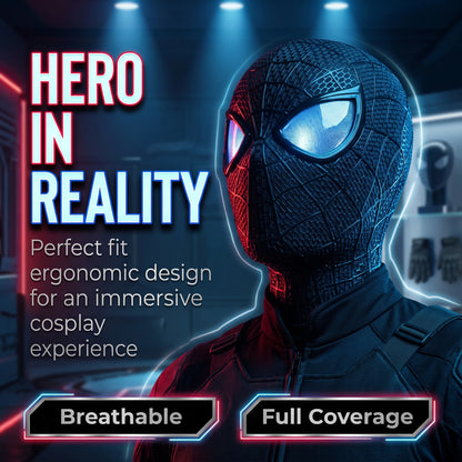 Popular Electric Spider Man Headband, Remote Control Flash USB Charging Glowing Mask, Funny and Handsome Gift