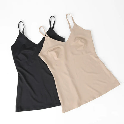 Women V-Neck Shapewear Camisole Tummy Control Shaping Tank Tops Slimming Underwear Seam-free Corset Compression Body Shapers