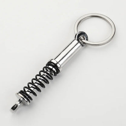 Stainless Steel Car Keychains Brake Disc Turbocharger Gear Design Keyrings Creative Mechanical Car Parts Keychain Gift for Men