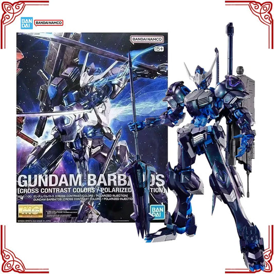 In Stock Genuine Bandai Gundam Model Kit MG 1/100 Barbatos Cross Contrast Colors Anime Action Figure Collection Assembly Model