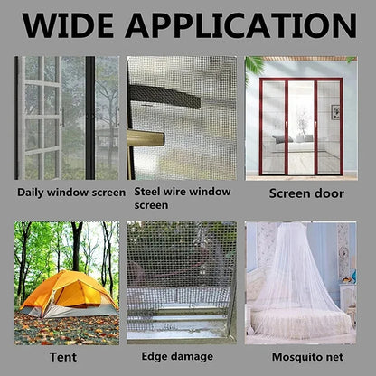Width Window Mosquito Net Repair Tape Self-Adhesive Window Screen Repair Patch Anti-Insect Fly Mesh Broken Holes Tape