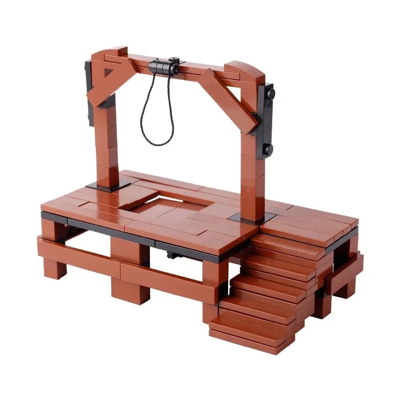 MOC Notice Board Building Blocks Bee Farm Fountain Bonfire Stove Medieval Town Street View Water Wall Bridge Road Sign Brick Toy