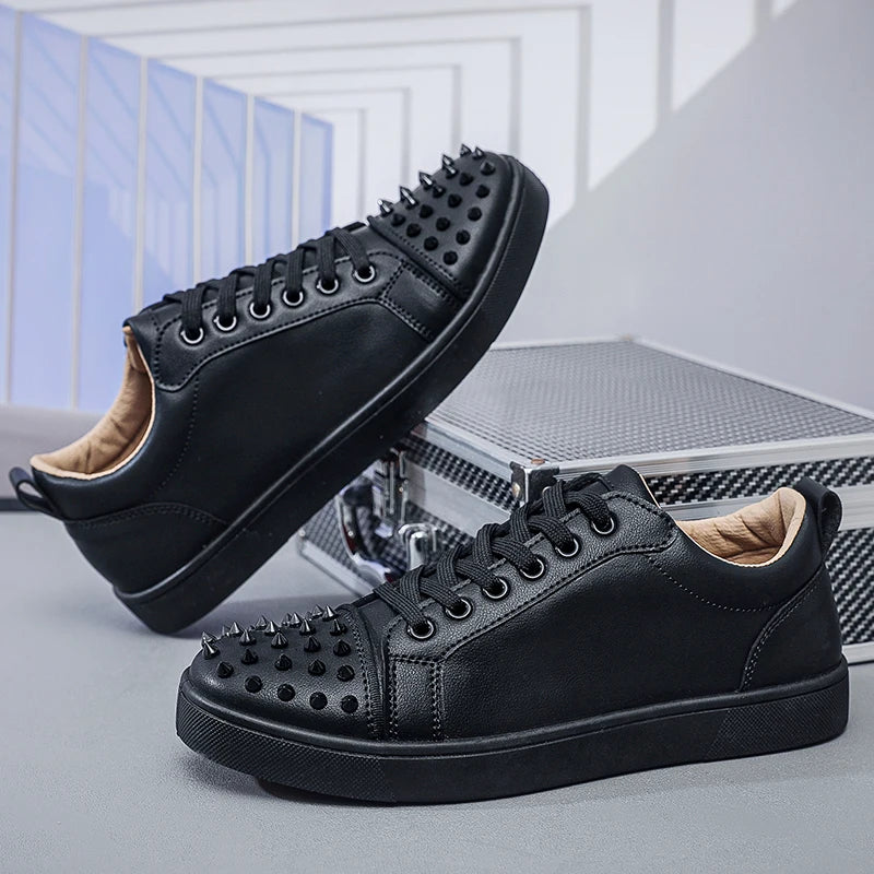 Comfortable Breathable Studded Sneakers for Men Women Casual Sports Shoes Fashion Lightweight Walking Shoes