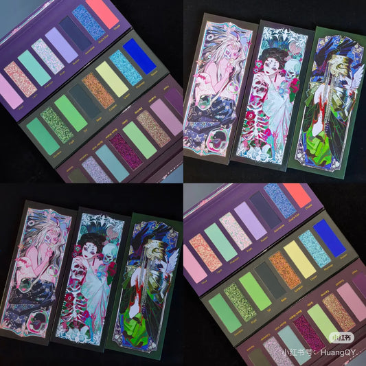 Narimi 10 Color Highly Pigmented Eyeshadow Palette Matte Shimmer Easy Halo-dye Eye Shadow Long Lasting Natural Colors Eye Makeup
