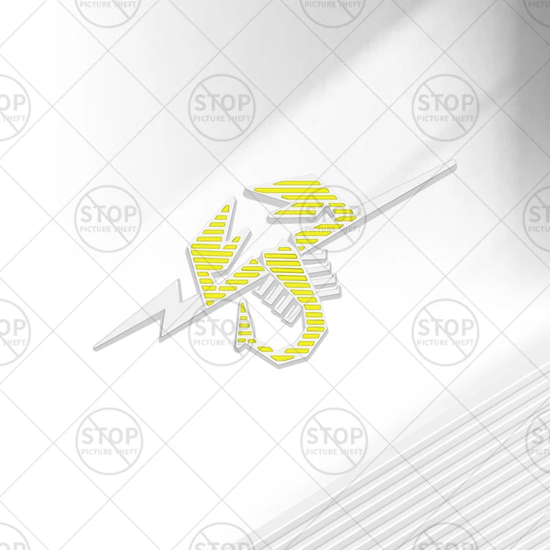 Car Sticker Lightning Scorpion Logo 3D Decal Grille Body Side Badge Rear Trunk Emblem For 500 595 Abarth Punto 695 124 Spider