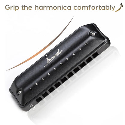 Blues Harmonica JDR Assassin C Armonica 10 Holes 20 Tones Diatonic Harp Updated Professional Mouth Organ Musical Instrumentos