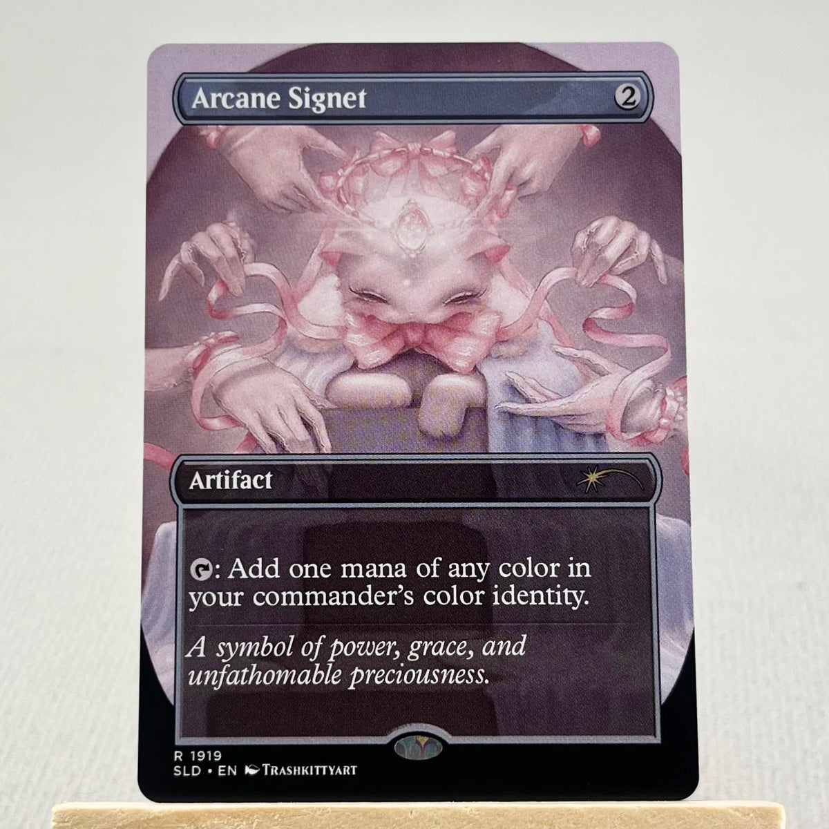 SLD HOLO19//001 Demonic Tutor Proxy Cards  Iron Maiden Sol Ring Arcane Signet Home Play Fierce Guardianship Nekusar The Mindra