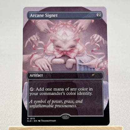 SLD HOLO19//001 Demonic Tutor Proxy Cards  Iron Maiden Sol Ring Arcane Signet Home Play Fierce Guardianship Nekusar The Mindra