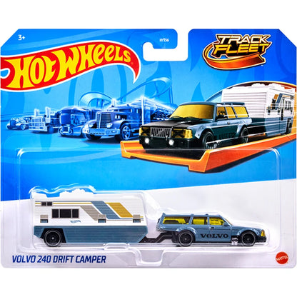 New Hot Wheels Transformers HYT56 Transformerstrack Fleet Optimus Prime Ultra Magnus Volvo 240 Drift 1/64diecast Car Model Toys