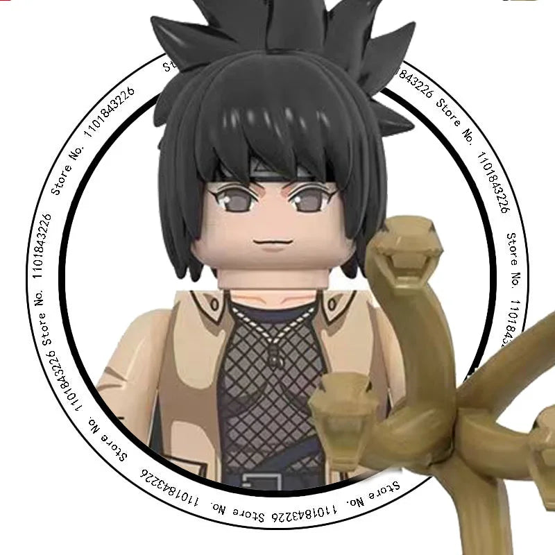 WM6152 Naruto Building Blocks Ootutuki Momoshiki Mitsuki Gaara Namikaze Minato Tobirama Action Figure Accessories For Kids
