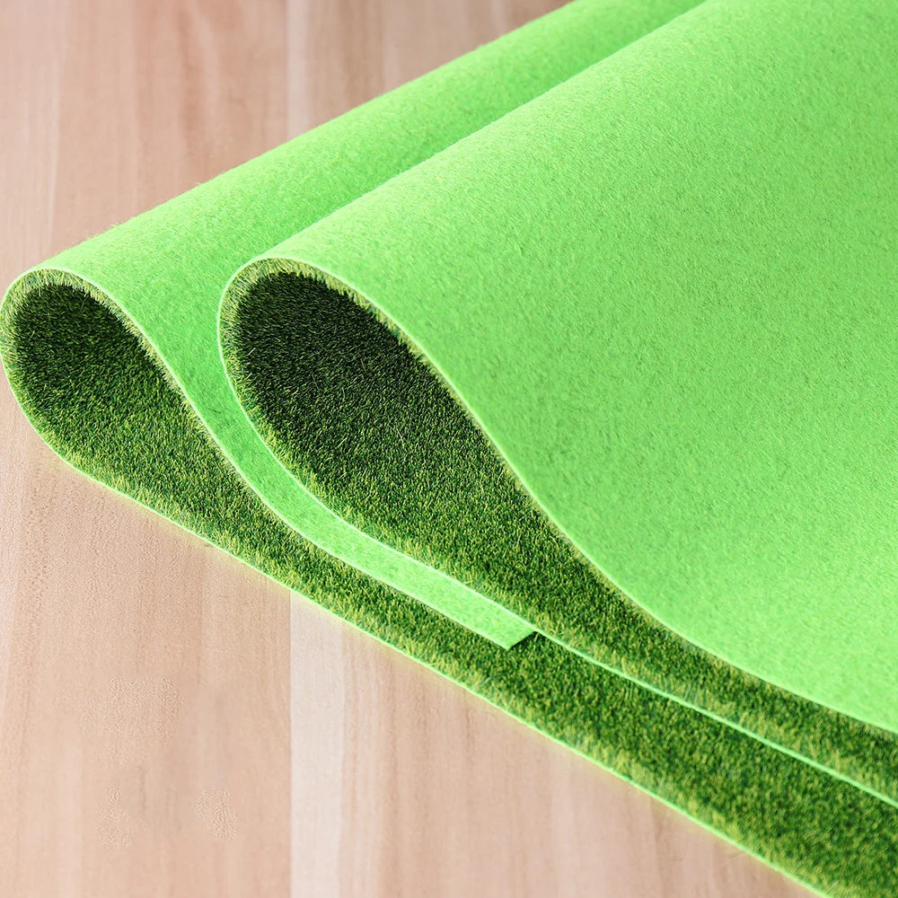 15/30/50cm Quadrate Fairy Garden Grass Mat Green Artificial Lawn Turf Carpet Fake Sod Garden Moss For Dollhouse Decal Toy House
