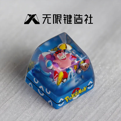 Pokemon Keycap Magikarp Gengar Esc Replace Keycap Resin Anime Kawaii Decor For Mechanical Keyboard Anime Collect Model Toys Gift