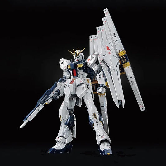 RG 1/144 Nu Rx-93 Titanium Alloy Plated Version Assembly Model Kit Action Figures With Twin Fin Funnels Trendy Toy Surprise Gift