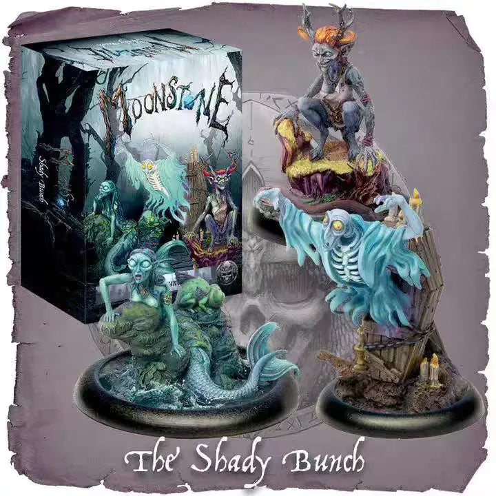 Model Kit Resin Kit 28551 MoonStone The Shady Bunch Unassembled Sculpture for Hobbyists