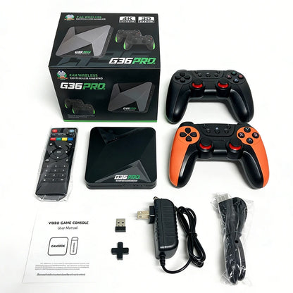 2026 New Super G36 Pro Game Console with 256G 120000+ Retro Video Games,Game Box with Wireless Controller,Kid Gift