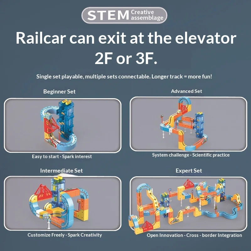 Magnetic Suspension Track Train Lifting Anti-gravity DIY Assembly Lift Railway Car 2026 New Educational Toys for Children Kids