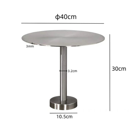 Wall Mounted Floating round Table Stainless Steel Space Saving for Small Living Room Bedroom Coffee Shop Dining Table Design