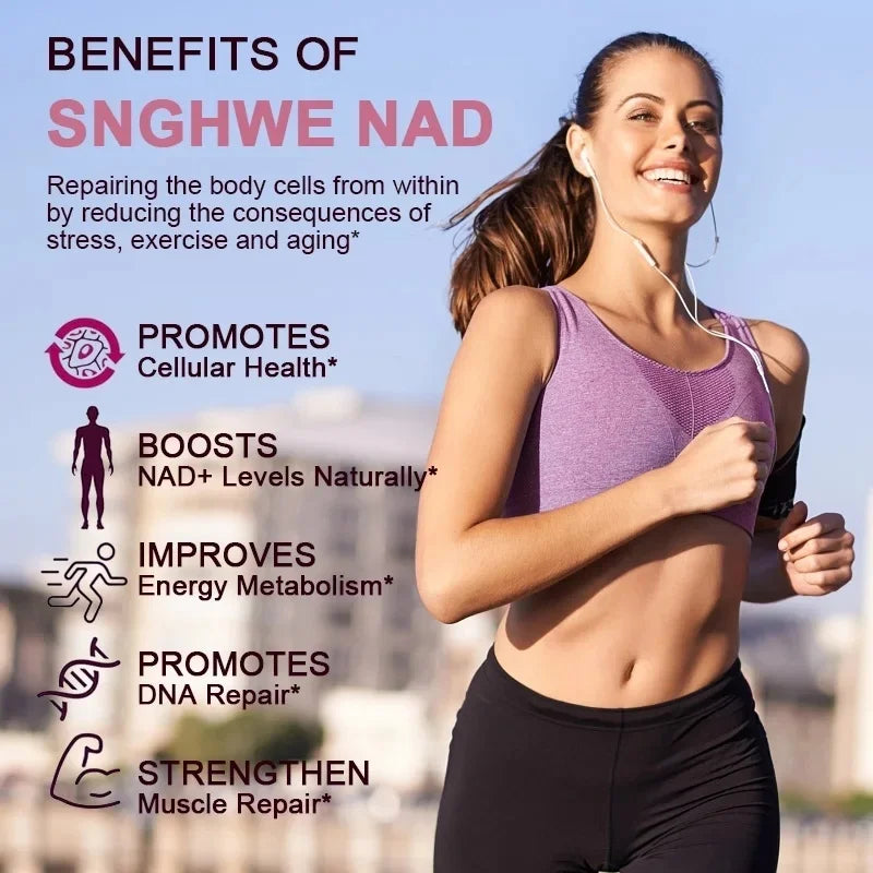NAD Supplement, 1600mg - Liposomal NAD+Supplements Resveratrol, Nad Plus Promotes Supplements