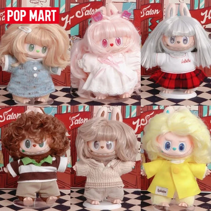 Genuine POP MART LABUBU THE MONSTERS Hair Salon Series Vinyl Plush Bind Box Pendant Ornament Collection Cute Toys Gift