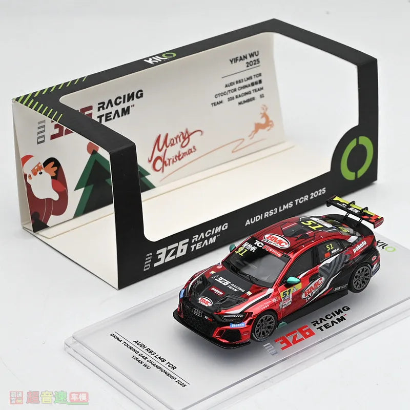 KILOworks 1:64 RS3 LMS TCR Alloy Car Diecasts & Toy Vehicles Car Model Miniature Scale Model Car Toys For Children