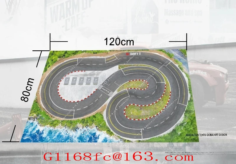 Drift Track Map Professional Simulation NEZ 1/64 1/76 Track