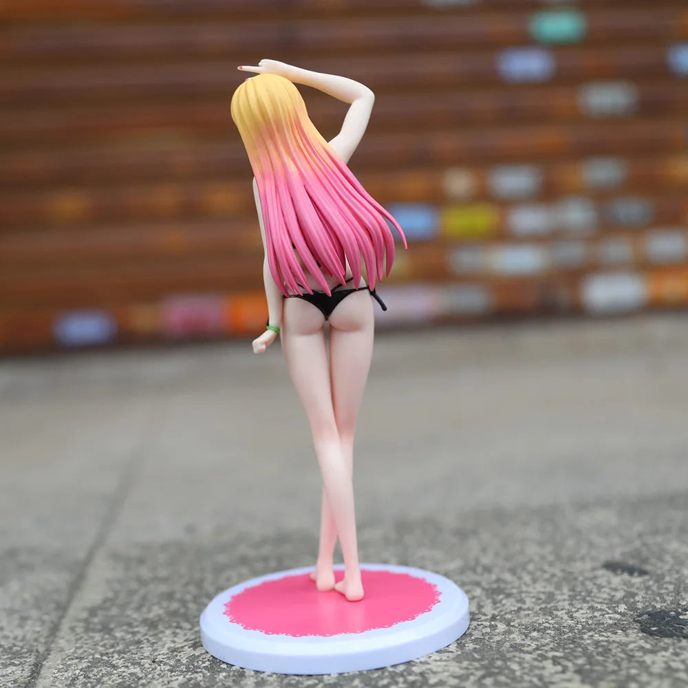 28CM Anime My Dress Up Darling Kitagawa Marin Figure School Uniform Dress Up Standing Model Toy Gift Action Figure For Kids PVC