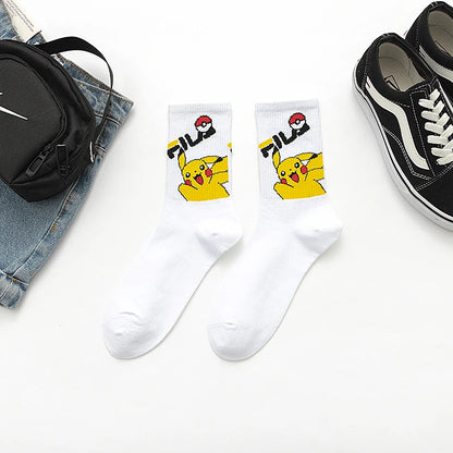 Bandai Cartoon Socks Men Women Christmas Halloween Hip Hop Street Fashion Inspired Novelty Funny Casual Crew Socks