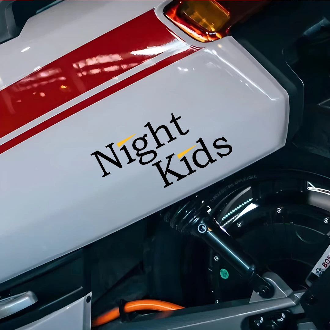 Night Kids Car Decal Sticker Initial D Vinyl JDM Wangan Motorcycle Sticker Decoration Customization