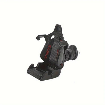 Black Racing Seat Design Car Phone Holder with Suction Cup for Smartphones Vehicle Mount Holder